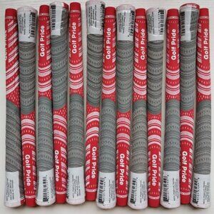 13Pcs Golf Pride Grips Set New MCC MultiCompound Platinum RED Grey Standard size